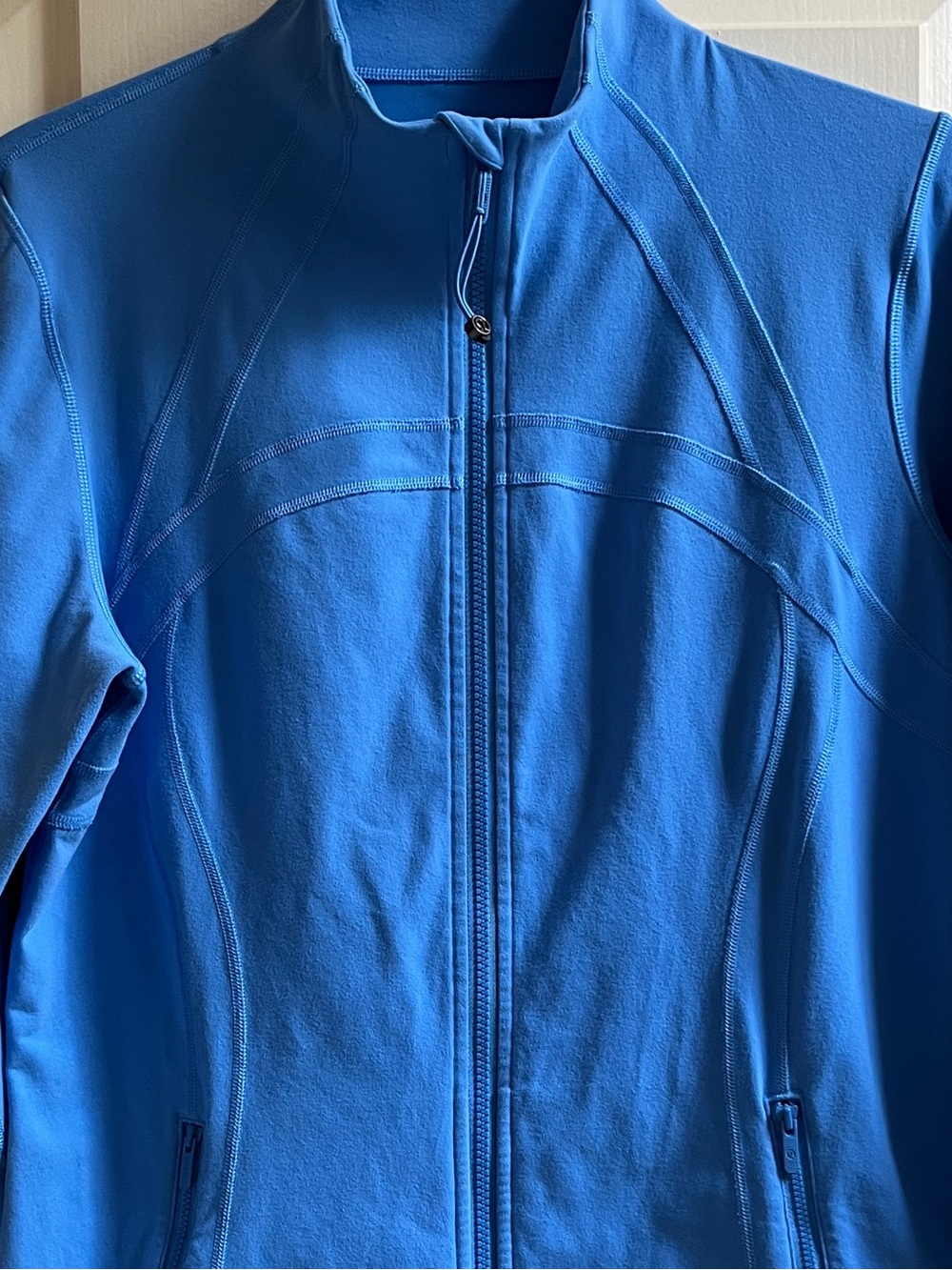 🍒LULULEMON sz 16 Classic DEFINE Jacket BLUE NILE Periwinkle Blue *LUON - Picture 2 of 6